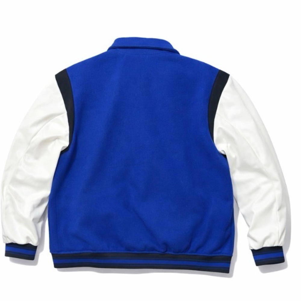 Brooklyn Varsity Jacket Blue White Letterman Baseball H&M Divided Medium - Picture 2 of 5